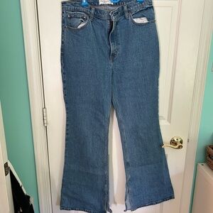 Abercrombie Split Hem Flare Jeans